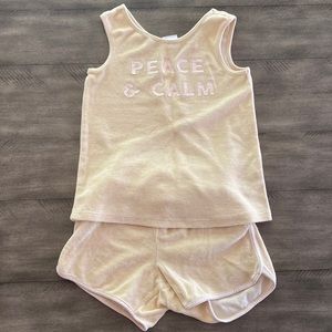 Zara Terry Cloth Short Set (4-5T)
